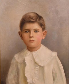 Oil Painting attributed to Henry Windsor Fry "Portrait of a Boy"