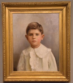 Oil Painting attributed to Henry Windsor Fry "Portrait of a Boy"