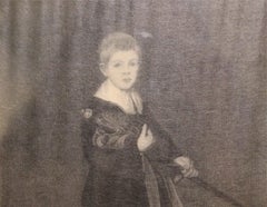 Engraving Portrait Print of "Boy with a Sword" by Edouard Manet 1861