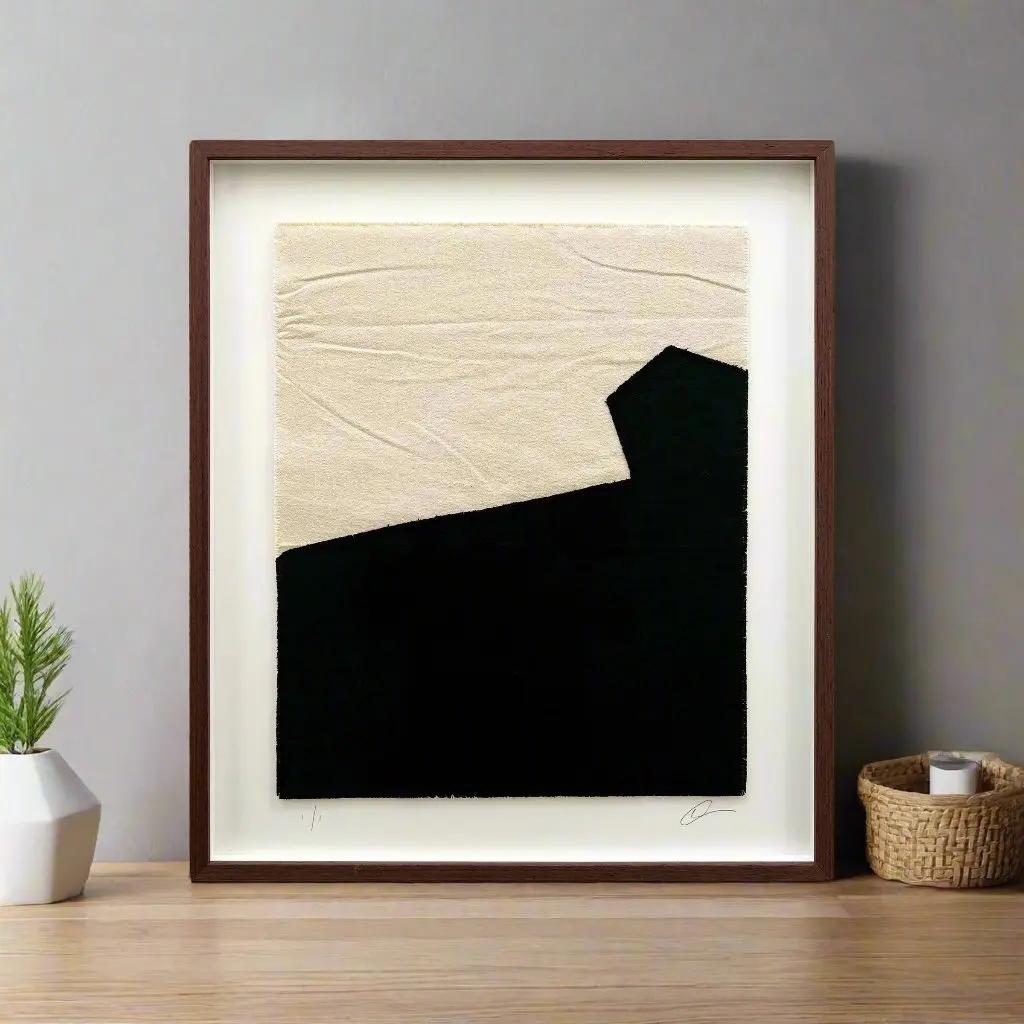 Over the Hills the Sky Delights - Abstract Mixed Media Art by Henry Woolway