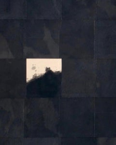 Connaître l'avenir - Peinture abstraite texturée minimaliste originale sur toile