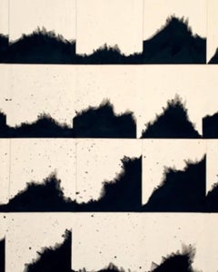 Moved In Motion - Peinture abstraite texturée minimaliste originale sur toile
