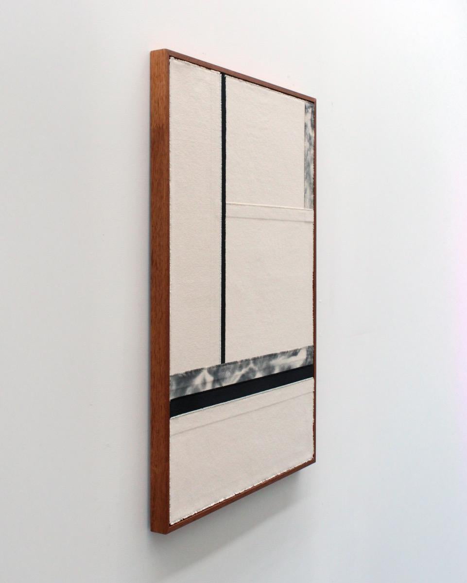 Henry Woolway, Råmark 3, 2025

Overlapping acrylic dyed canvas with frayed edges
64 x 94.5 cm (25.19 x 37.2 in)
Artwork is hand-framed in a tray frame

Henry Woolway’s wide ranging body of work is a candid look at this relationship with life