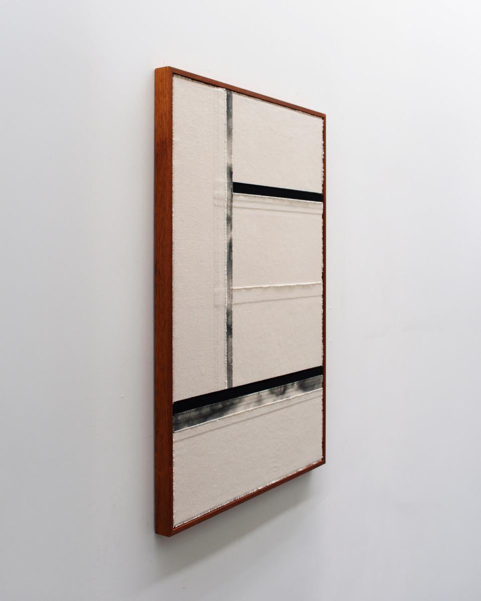 Råmark 6 - Original Minimalistische Abstrakte Strukturierte Malerei auf Leinwand im Angebot 1