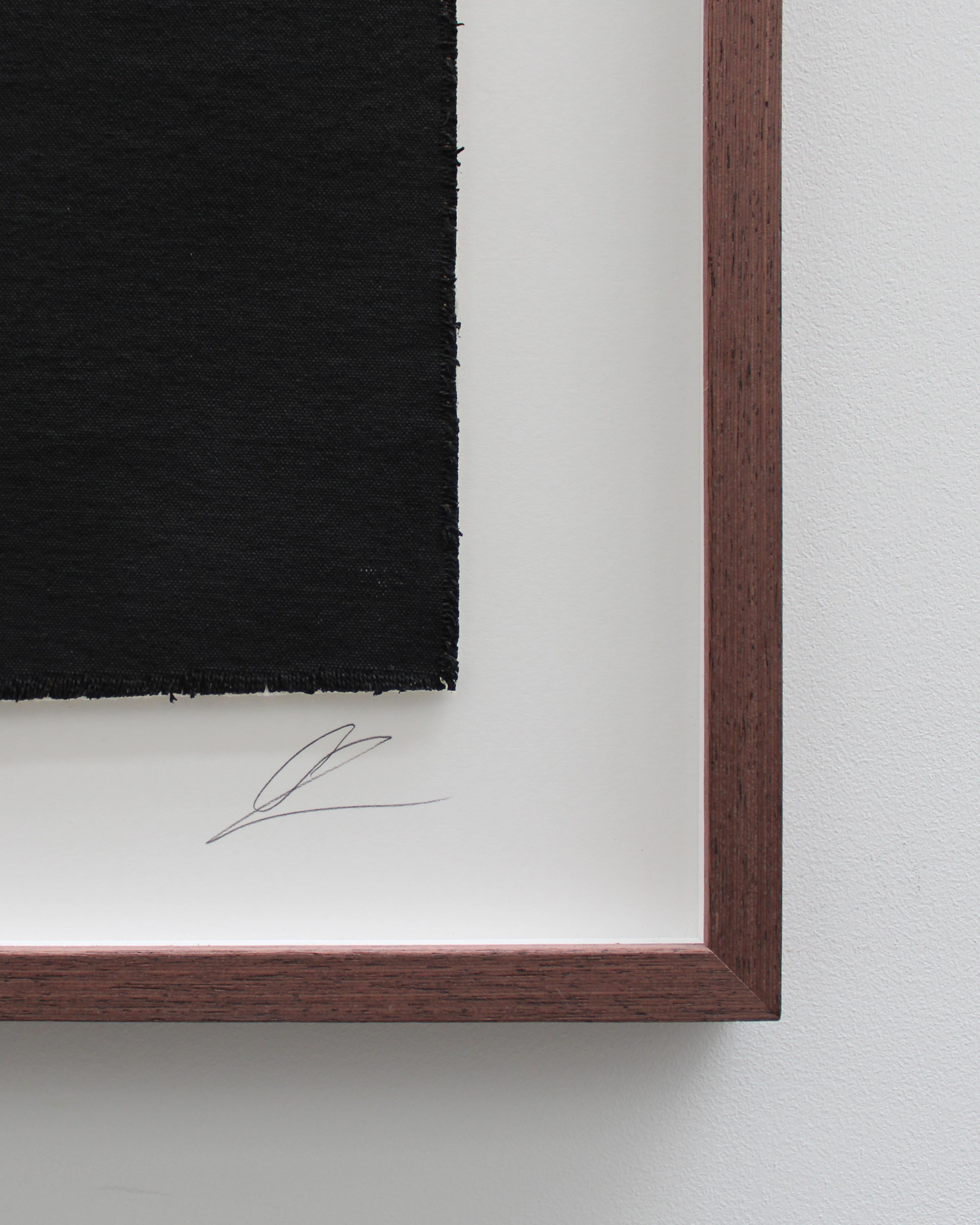 The Path of Time - Original Minimalist Abstract Textured Painting on Canvas - Gray Abstract Painting by Henry Woolway