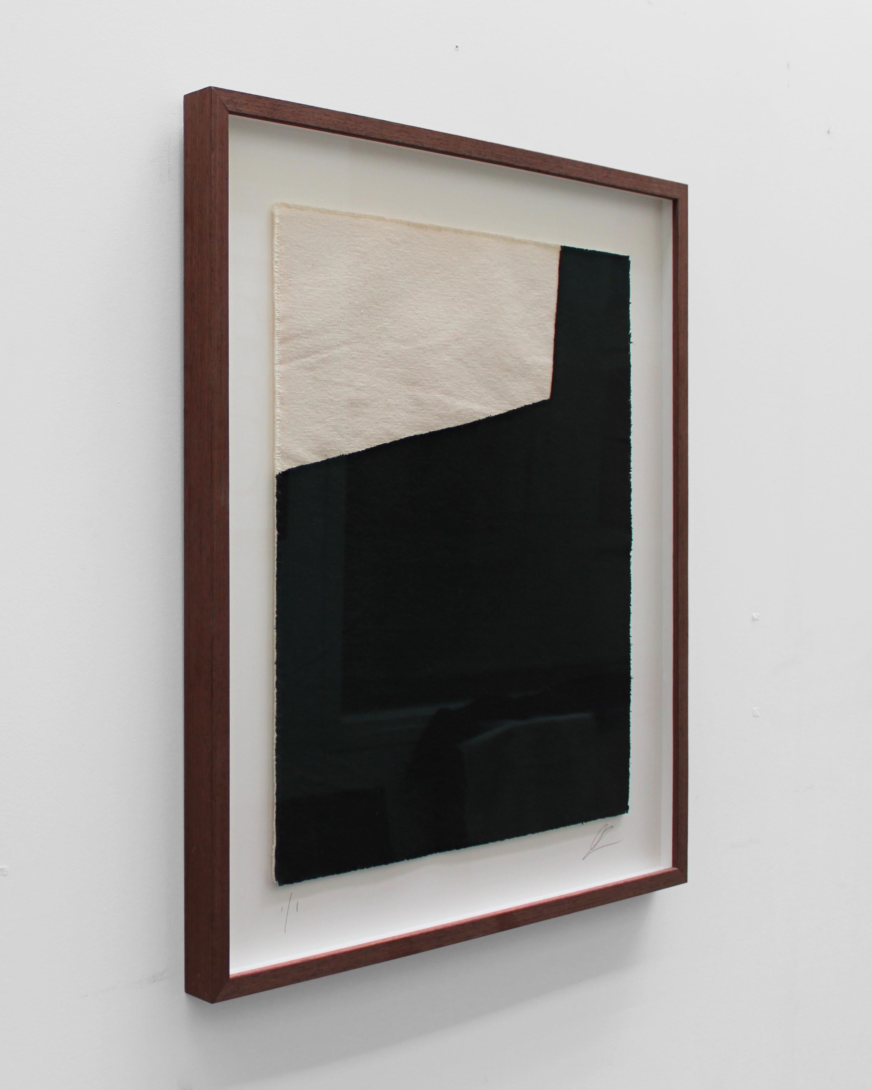 Henry Woolway, The Path of Time Left Unravelling Behind, 2022

Overlapping acrylic dyed canvas with frayed edges
63 x 54 cm 
Artwork is hand-framed in a tray frame

Henry Woolway’s wide ranging body of work is a candid look at this relationship with