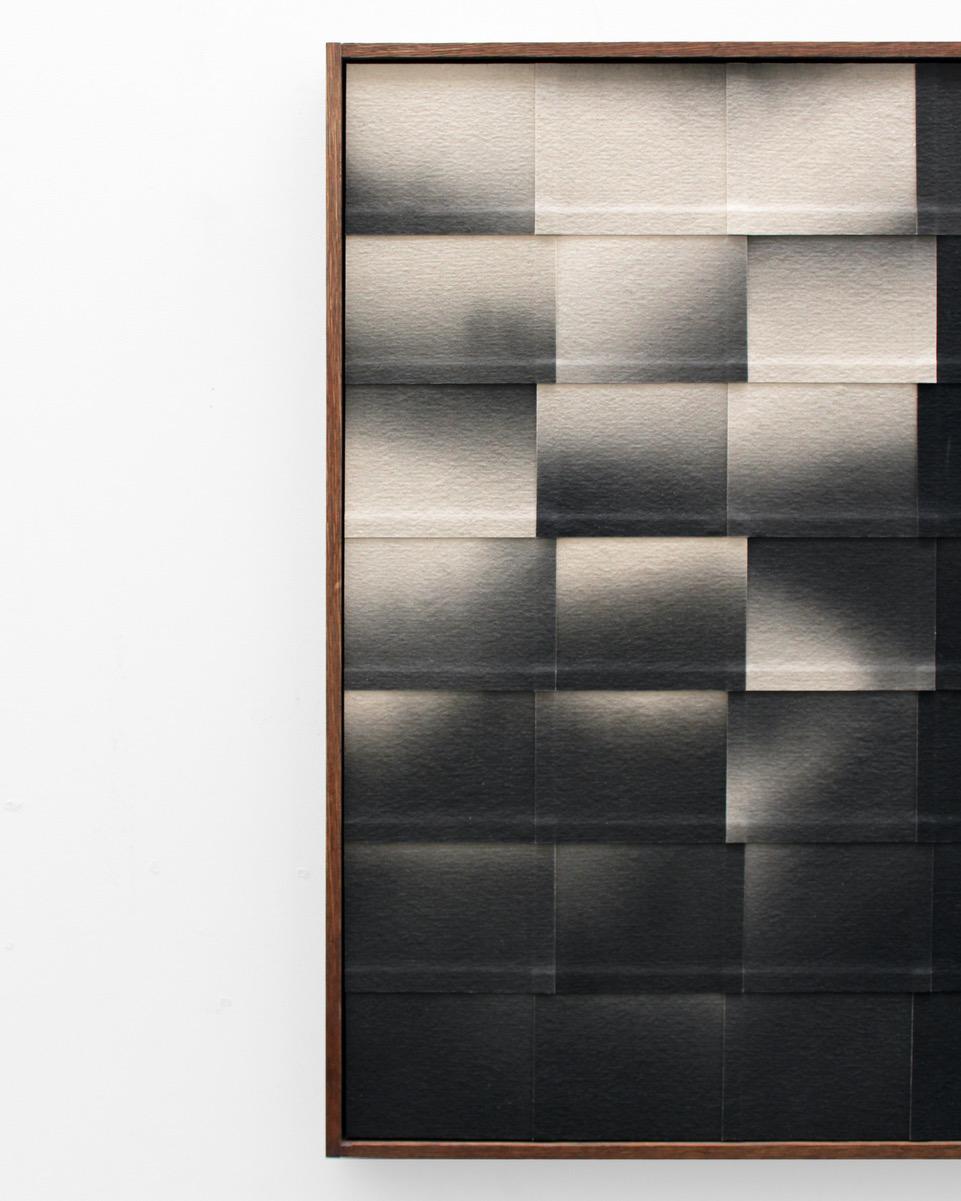 You Rolle In Like The Rain - Peinture abstraite minimaliste originale sur toile - Painting de Henry Woolway