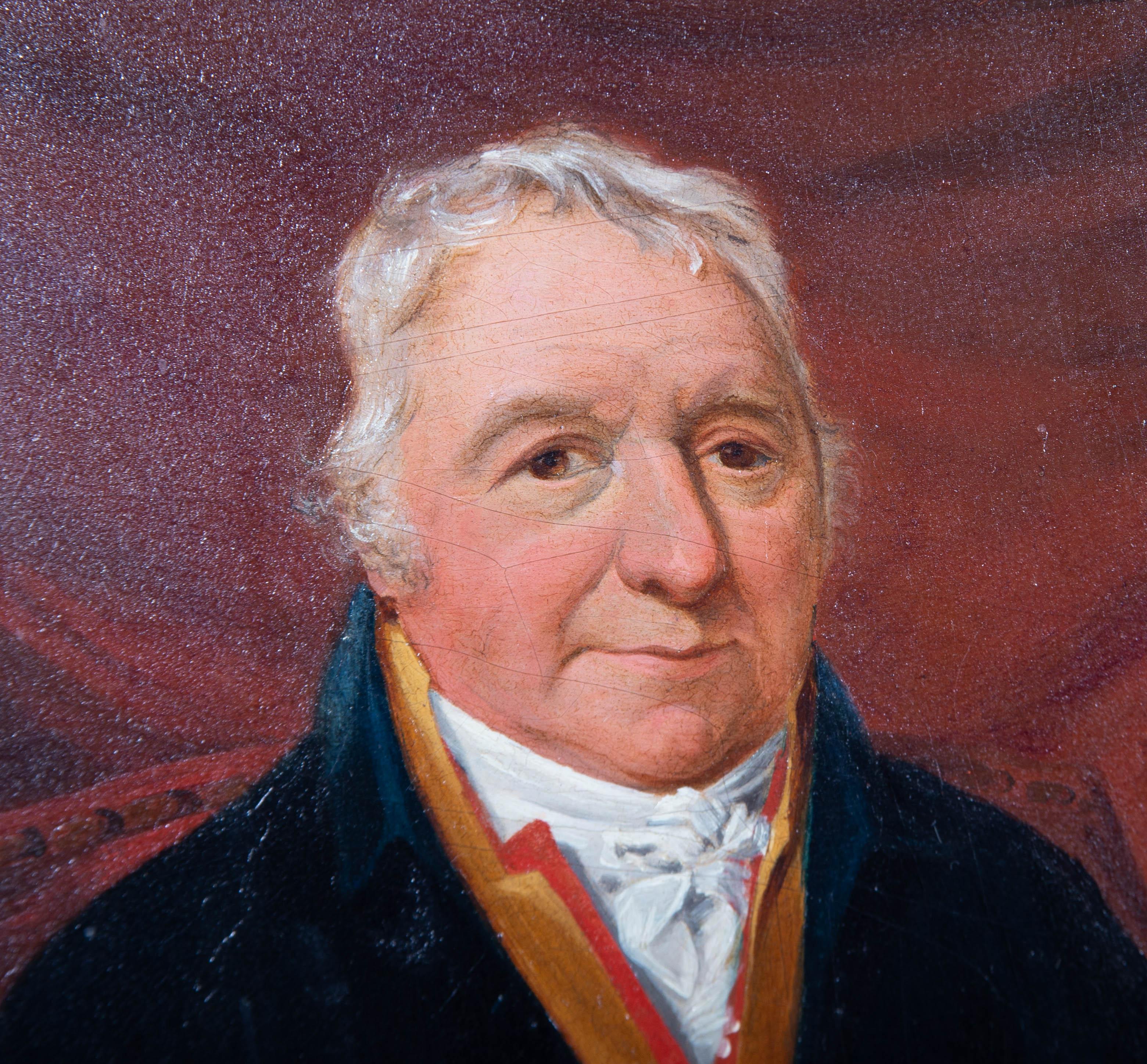 Henry Wyatt (1794-1840) - Olio del 1817, Gentiluomo georgiano in vendita 3
