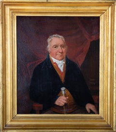 Antique Henry Wyatt (1794-1840) - 1817 Oil, Georgian Gentleman