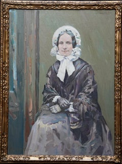 Portrait of Ruby - Scottish Colourist 1920's art female portrait oil painting 