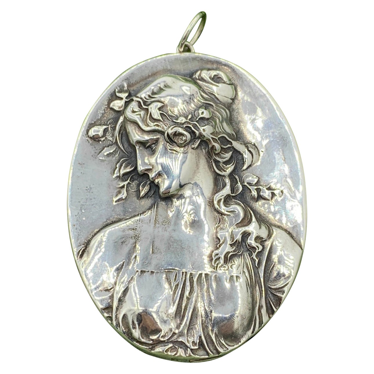 Henryk Winograd Primavera Colgante Mujer Plata de Ley 999 Estilo Art Nouveau