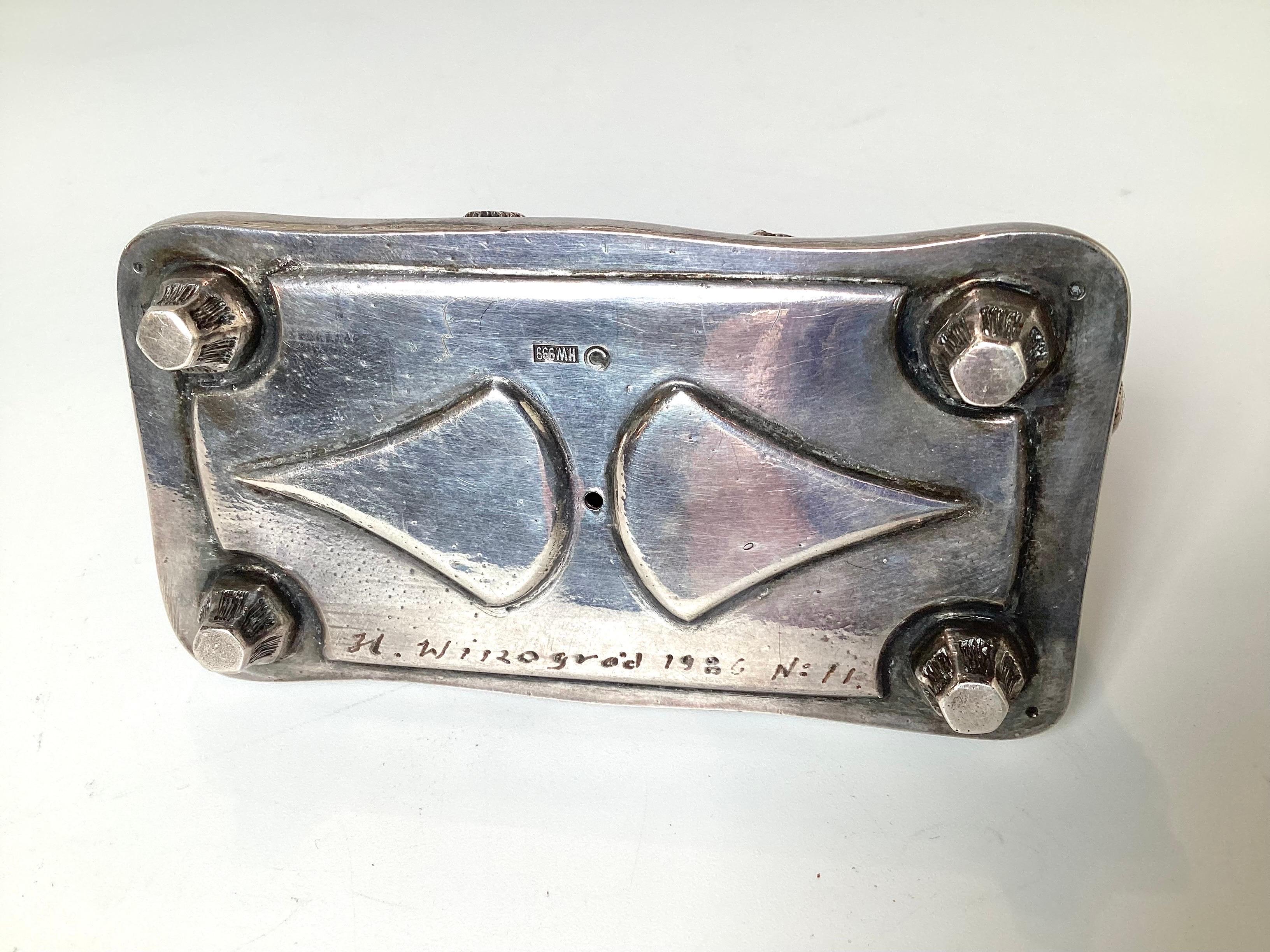 Menorah d'argento di Henryk Winograd in vendita 1