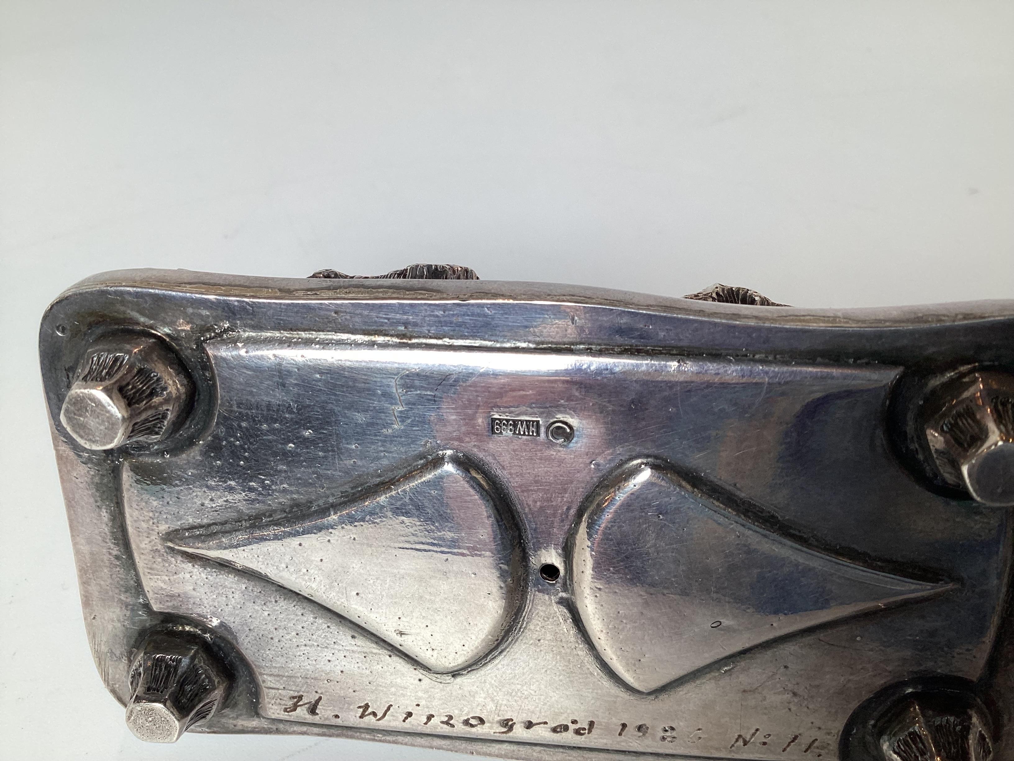 Menorah d'argento di Henryk Winograd in vendita 2