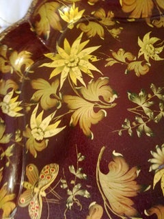 Vassoio e base laccati in cartapesta di Henry Clay