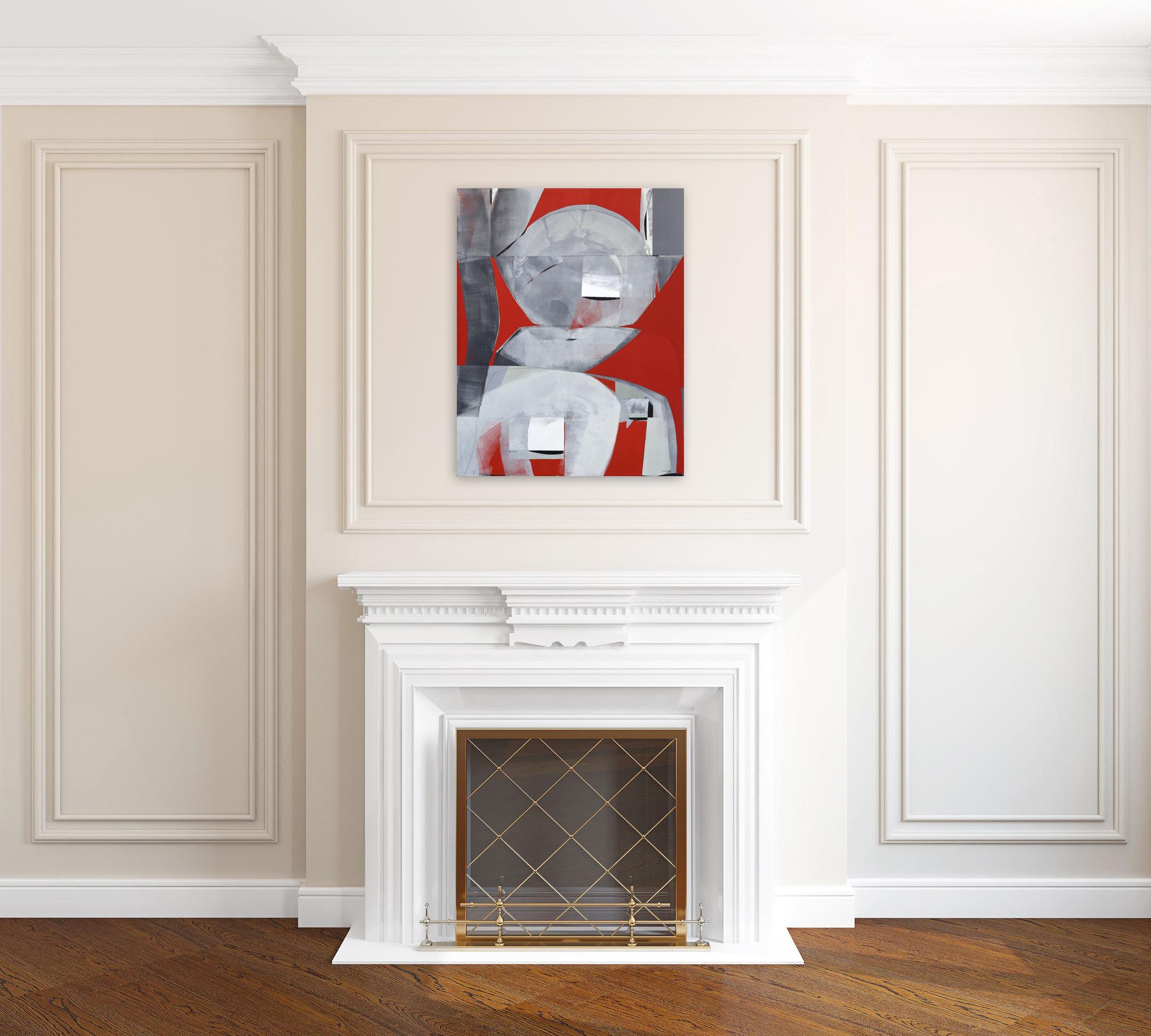 Mercurial - Opera d'arte cubista astratta originale in vendita 3