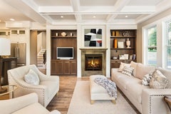 Walking in Circles - Layered Geometric Abstract Modernist Landscape Painting