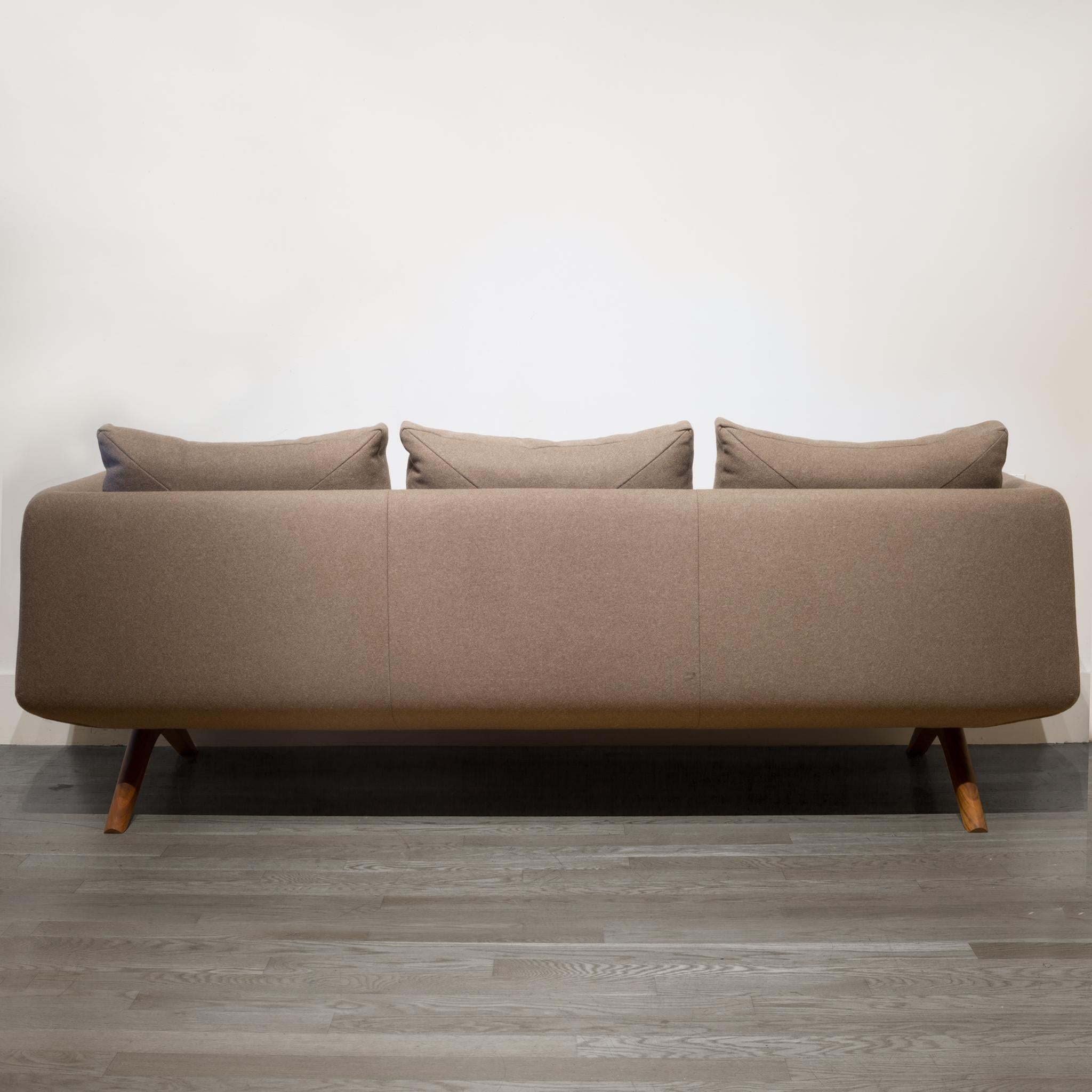 Hepburn 3-Seat Sofa designed by Mathew Hilton for De La Espada In Good Condition In San Francisco, CA