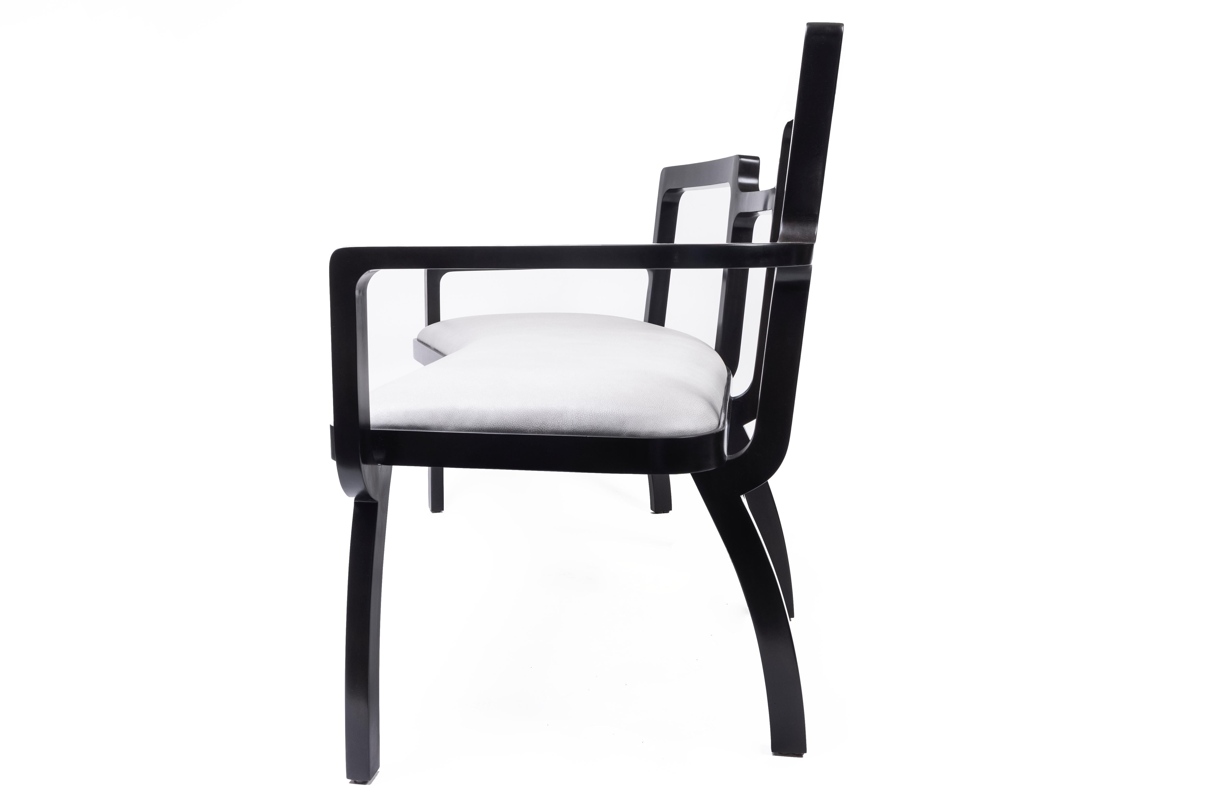 The Hepburn Settee is part of the Modern Hepburn collection that sets a standard in sophisticated and timeless furniture while remaining practical and functional for everyday modern living.

Inspired by the magic of genuine human connection found