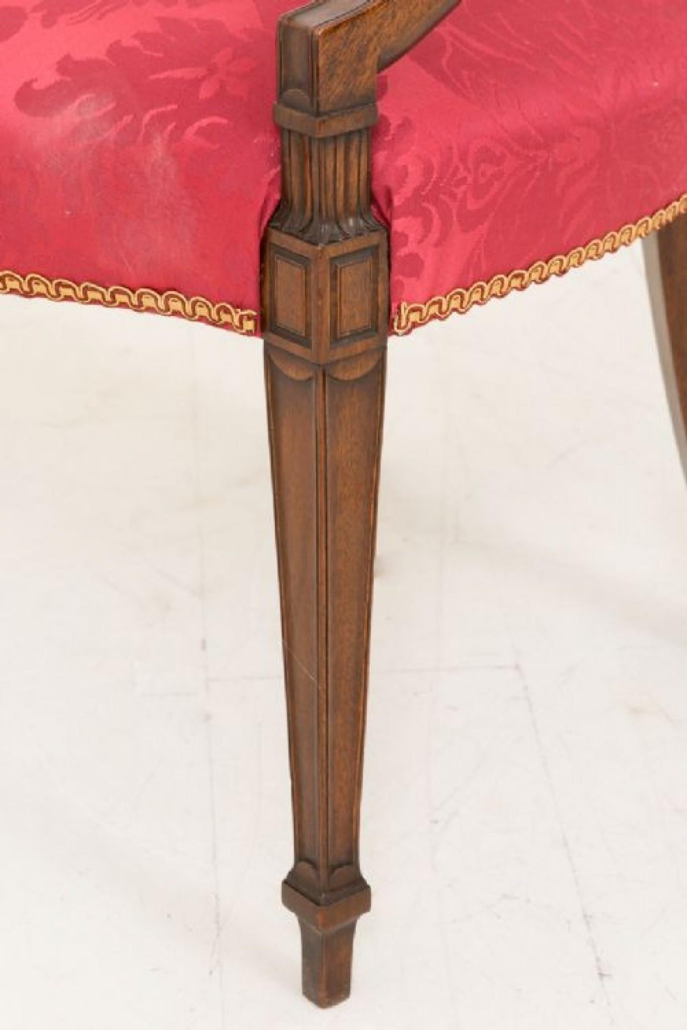 Inizio XX secolo Poltrone Hepplewhite - Mogano antico CIRCA 1900 in vendita