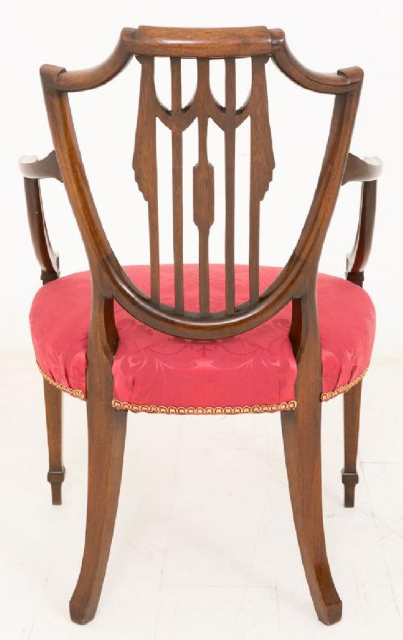 Poltrone Hepplewhite - Mogano antico CIRCA 1900 in vendita 1