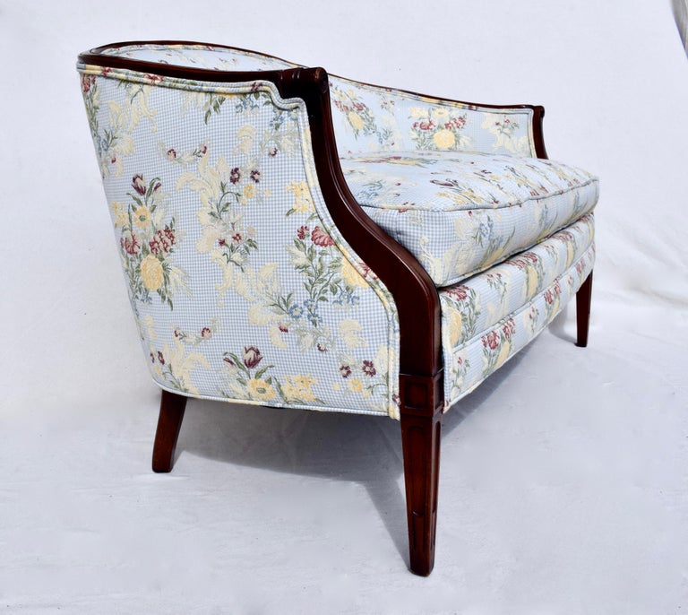 Hepplewhite Bow Back Mahogany Settee Sofa at 1stDibs