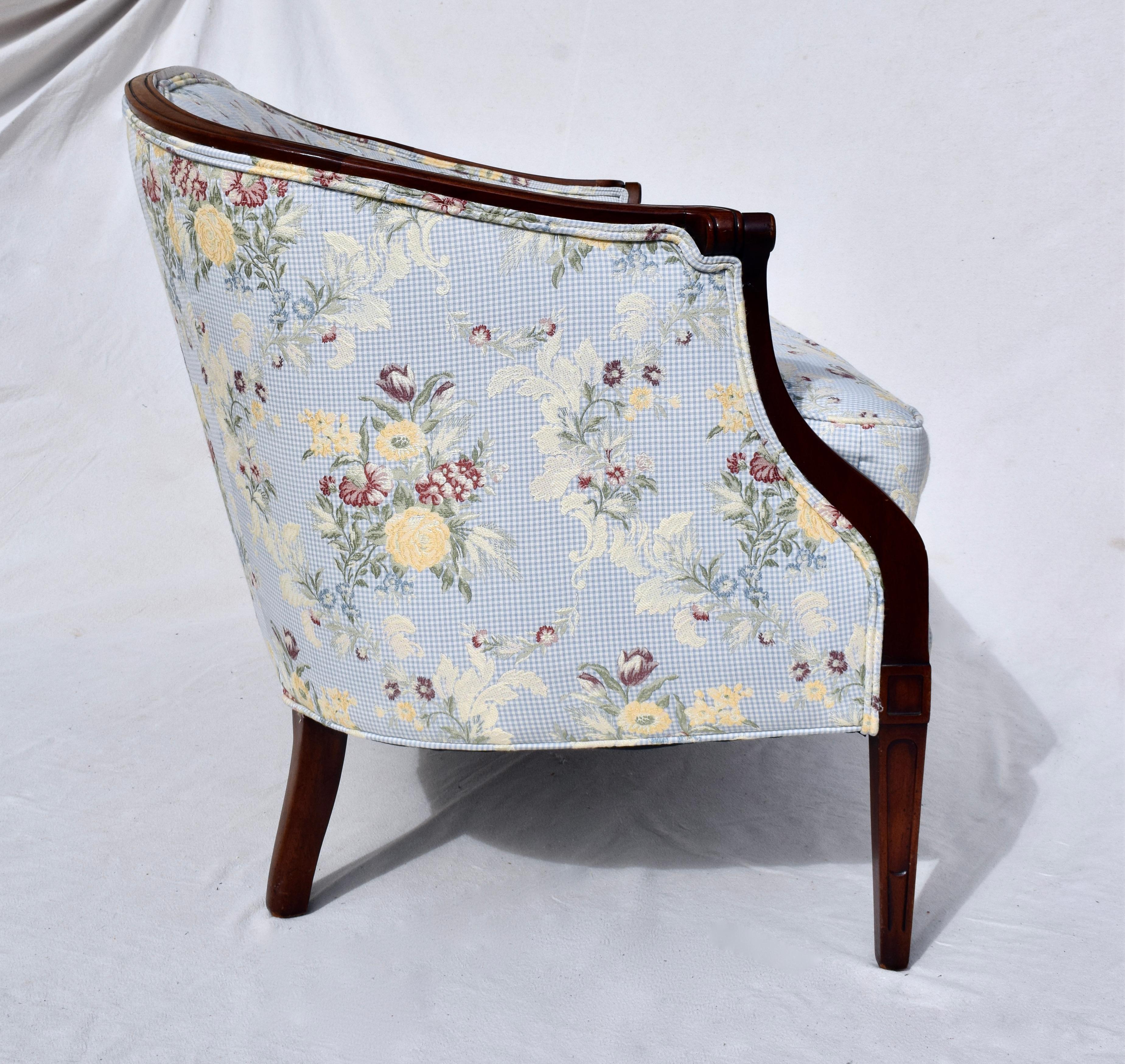 Hepplewhite Bow Back Mahogany Settee Sofa 2