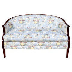 Hepplewhite Bow Back Mahogany Settee Sofa