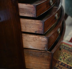 Hepplewhite Bow Front Chest Of Drawers Mahogany 1820
