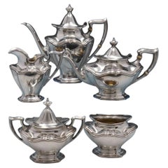 Antique Hepplewhite by Reed and Barton Sterling Silver Tea Set 5-Piece #560