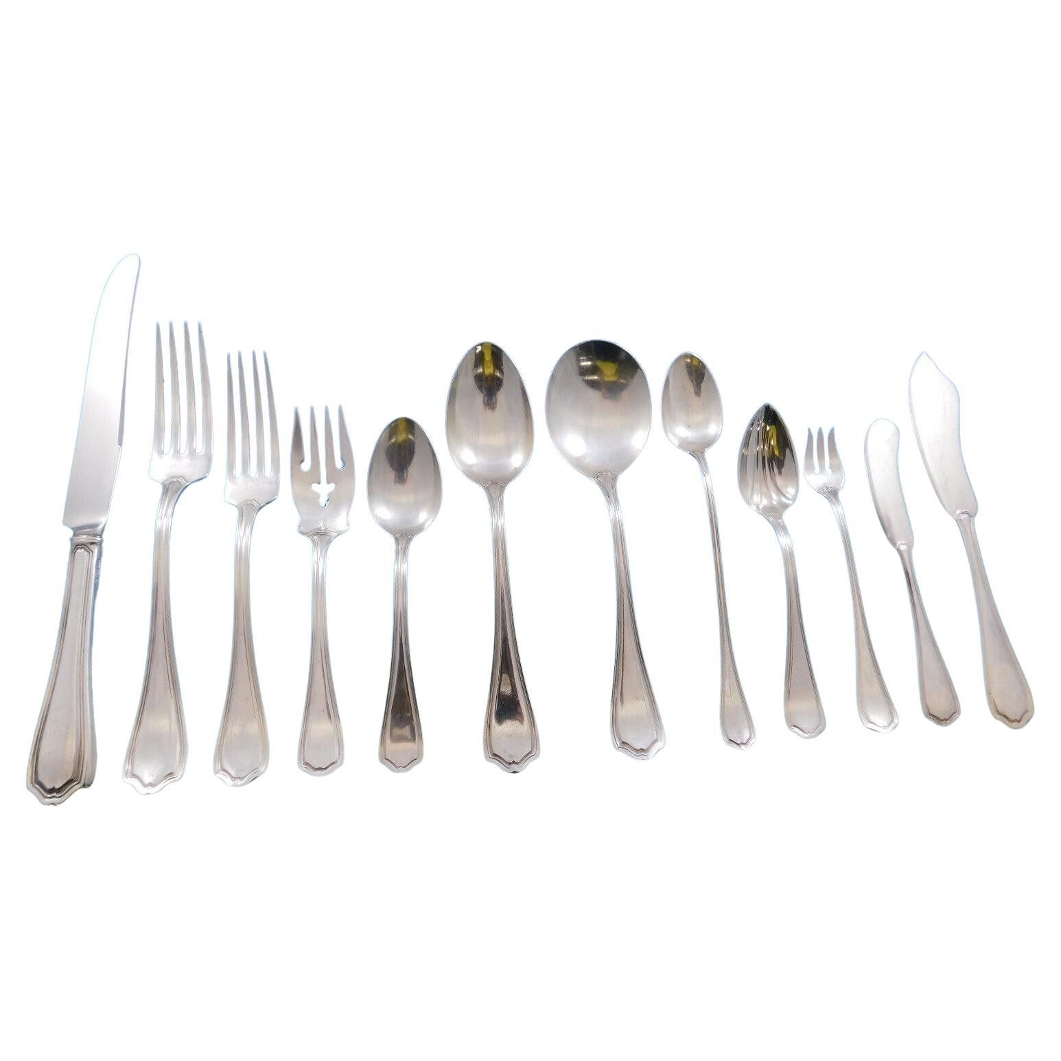 Hepplewhite by Reed & Barton Sterling Silver Flatware Set Service 149 Pc Dinner For Sale