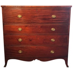 Antique Hepplewhite Chest, of Drawers Likely Michael Allison, circa 1810, New York