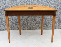 Hepplewhite Console Table Form Hall Painted Half Round