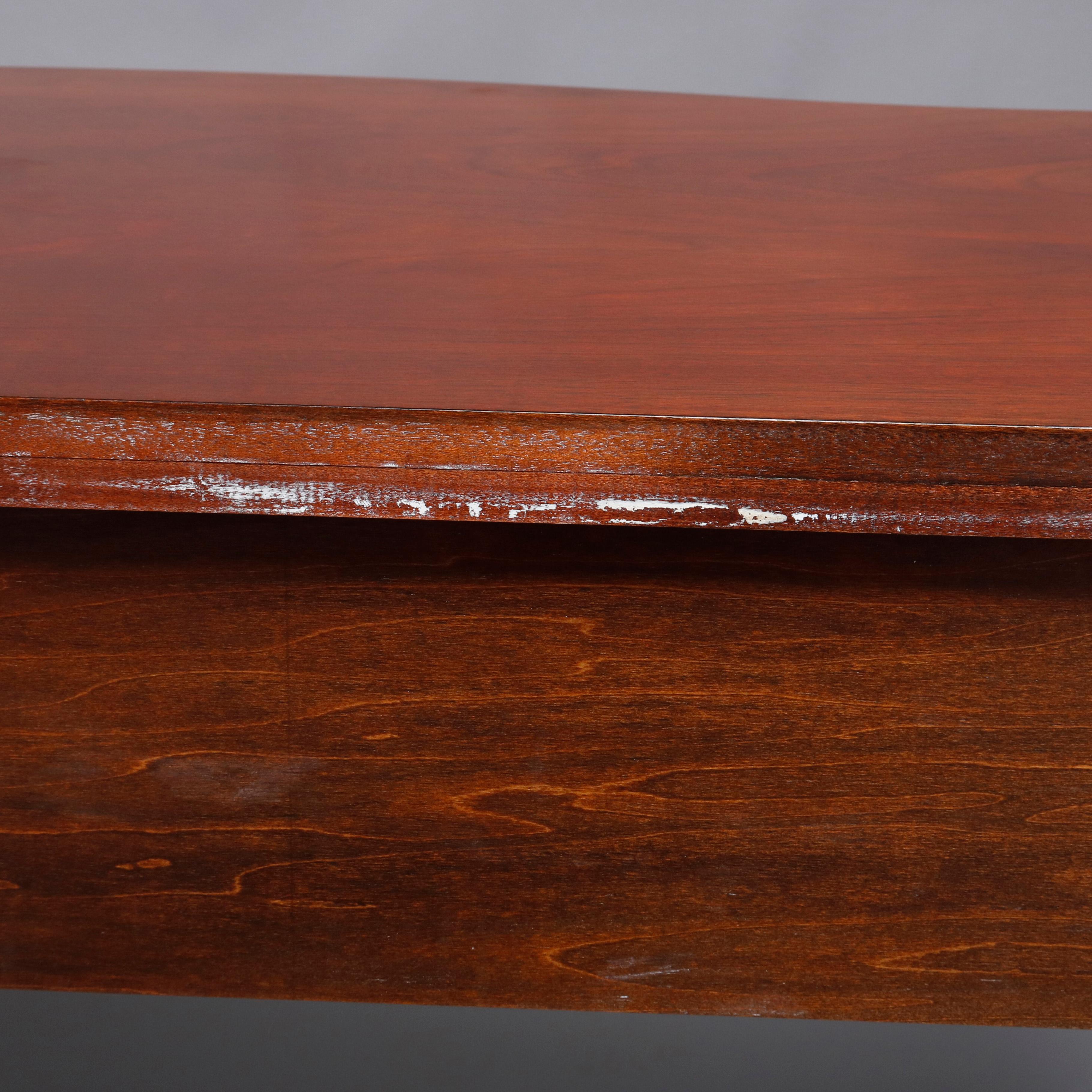 Hepplewhite Councill Craftsmen Flame Mahogany Serpentine 2-Drawer Server 6