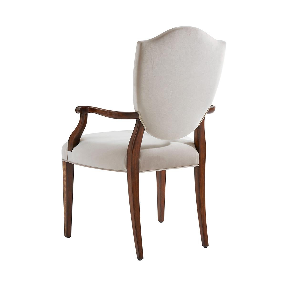 Hepplewhite Dining Armchair In New Condition For Sale In Westwood, NJ