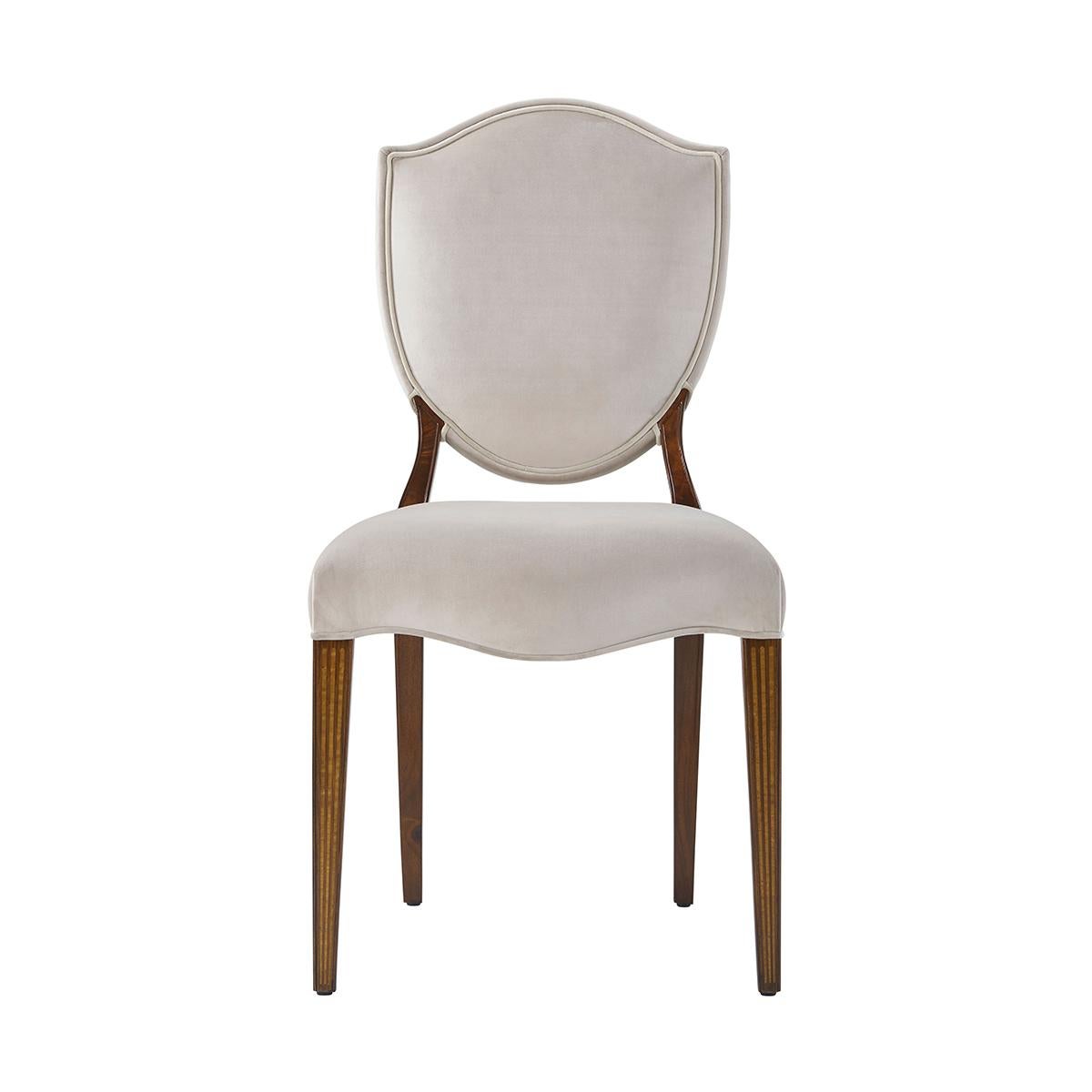 Hepplewhite Dining Side Chairs In New Condition For Sale In Westwood, NJ
