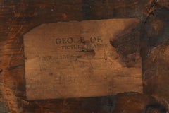 Hepplewhite Federal Mahogany and Gilt Mirror Made by George F. of New York