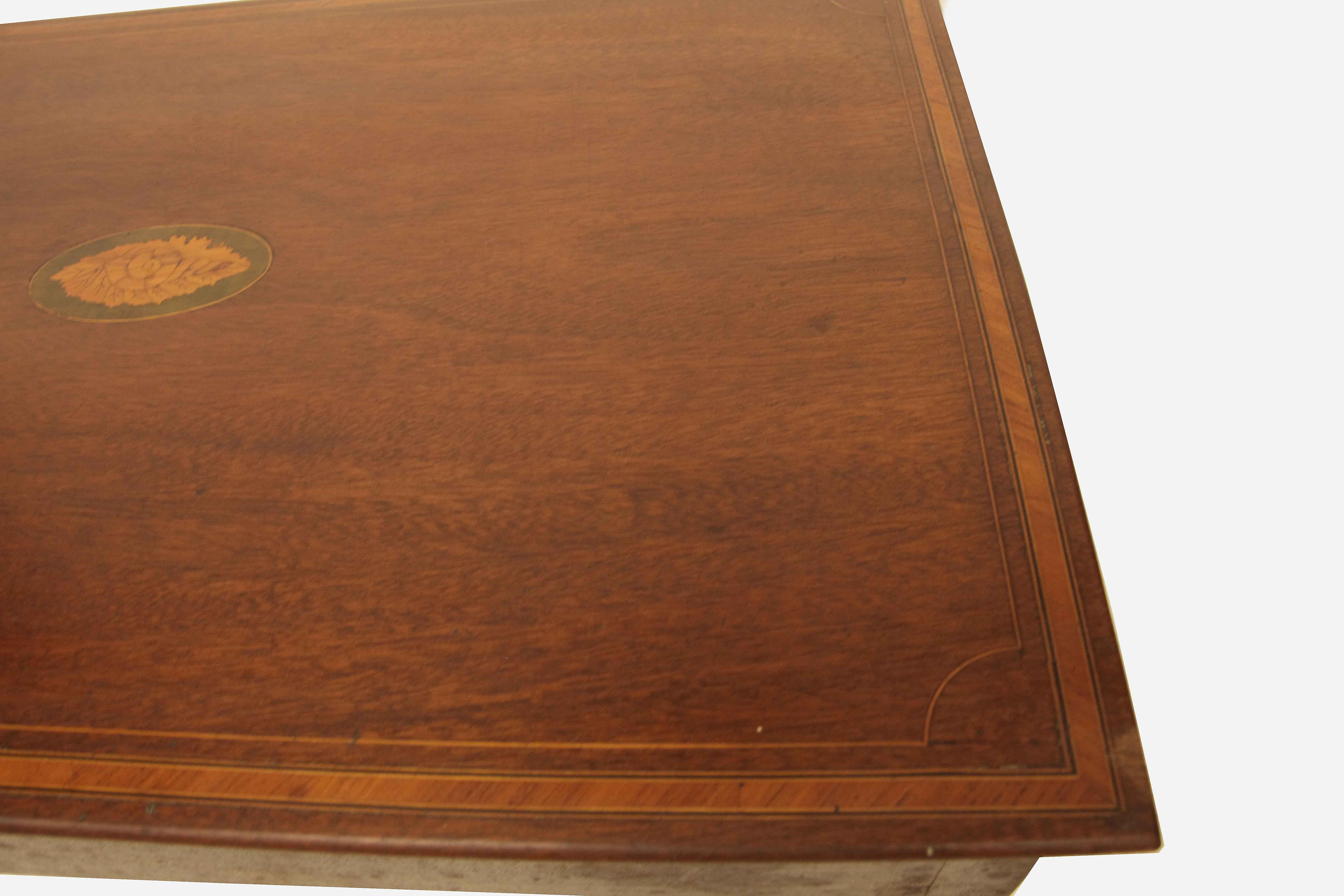 Hepplewhite Inlaid One Drawer Table For Sale 1