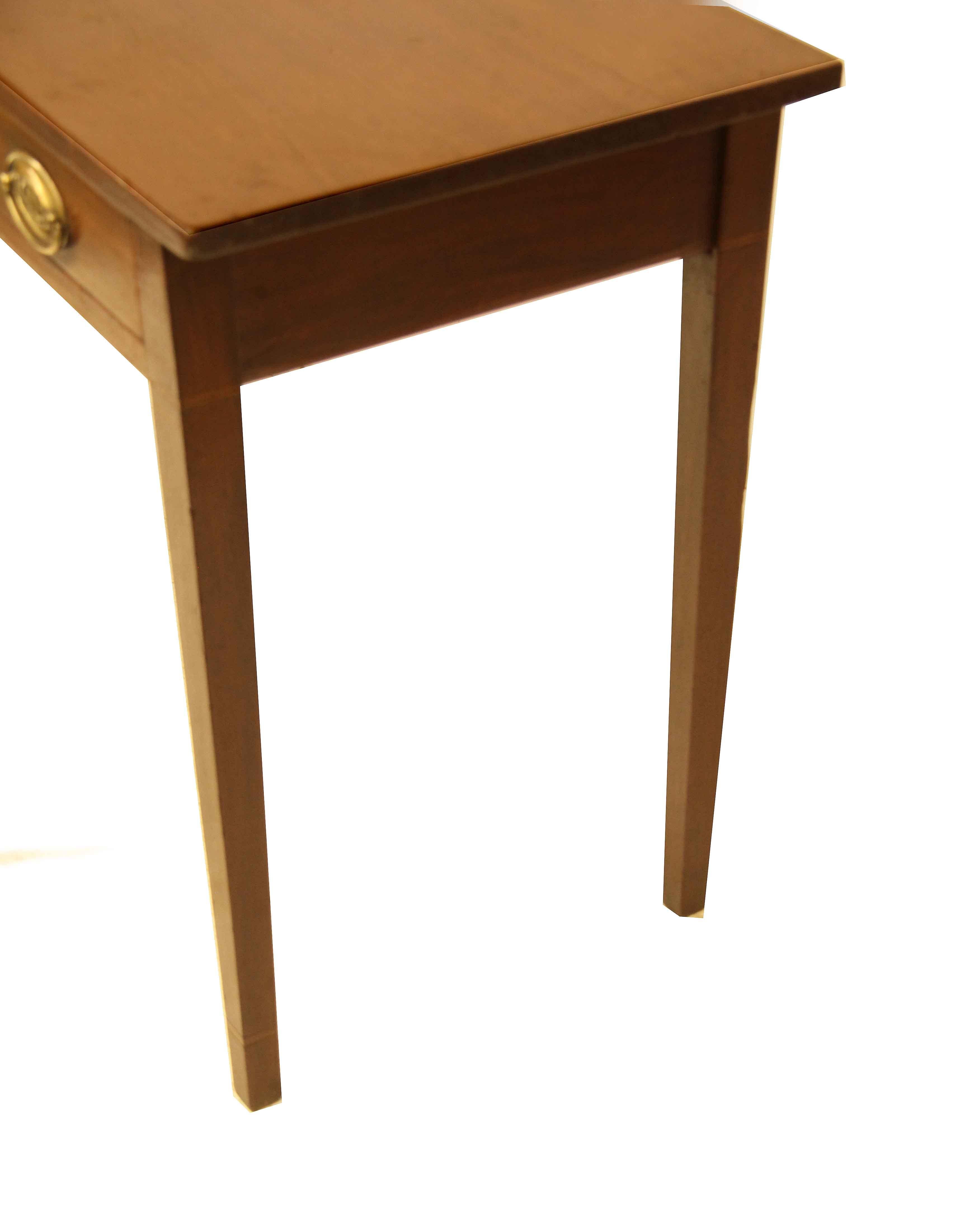 English Hepplewhite Inlaid Side Table For Sale
