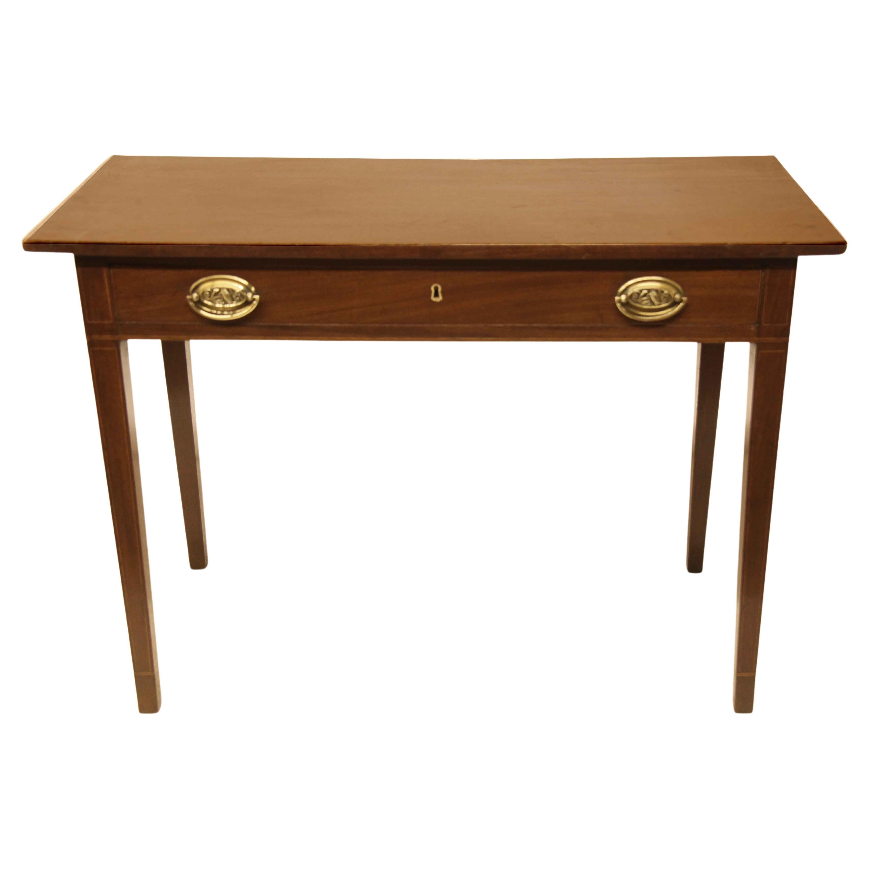 Hepplewhite Inlaid Side Table For Sale