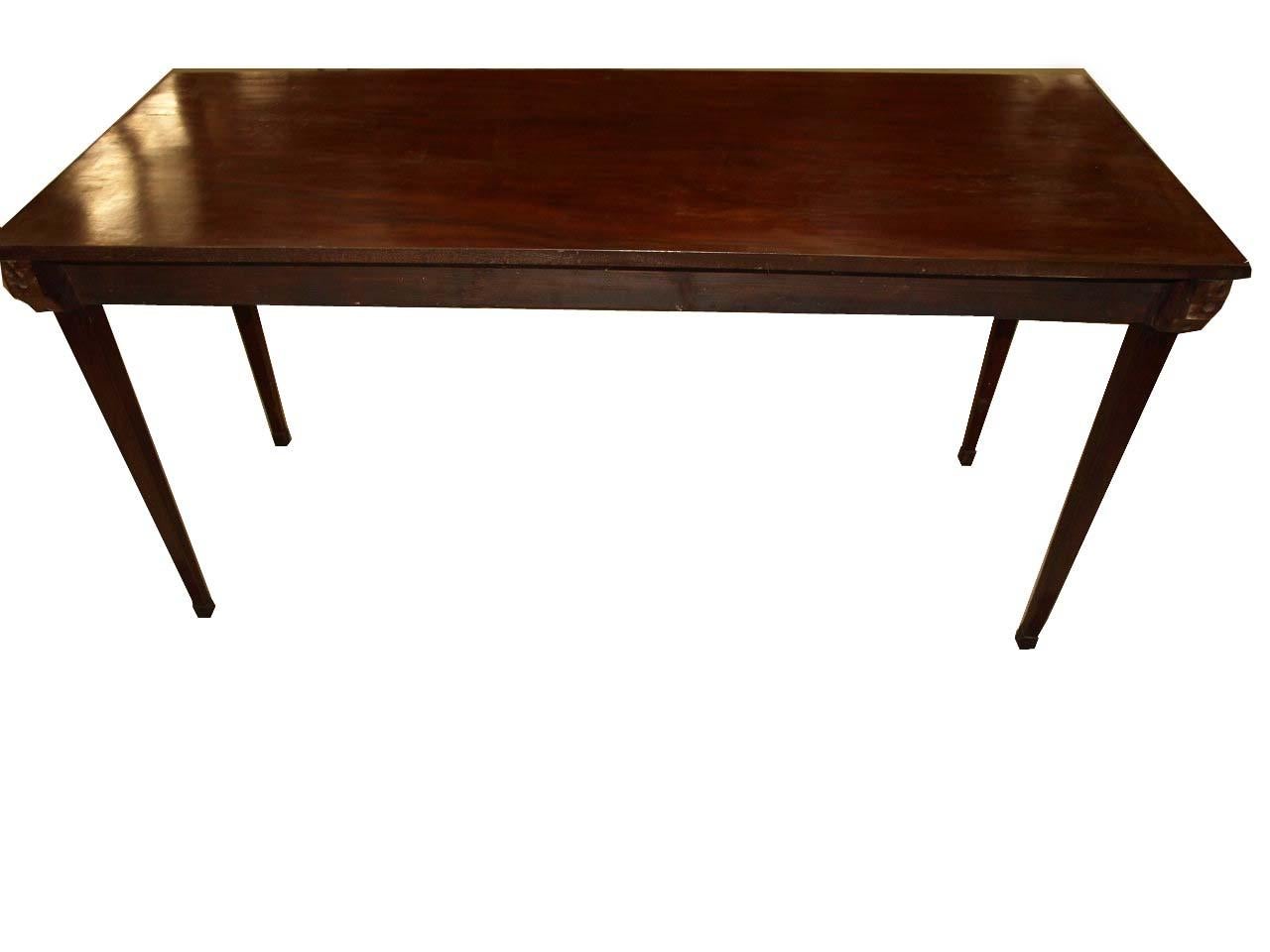 Hepplewhite Mahogany Console Table 3