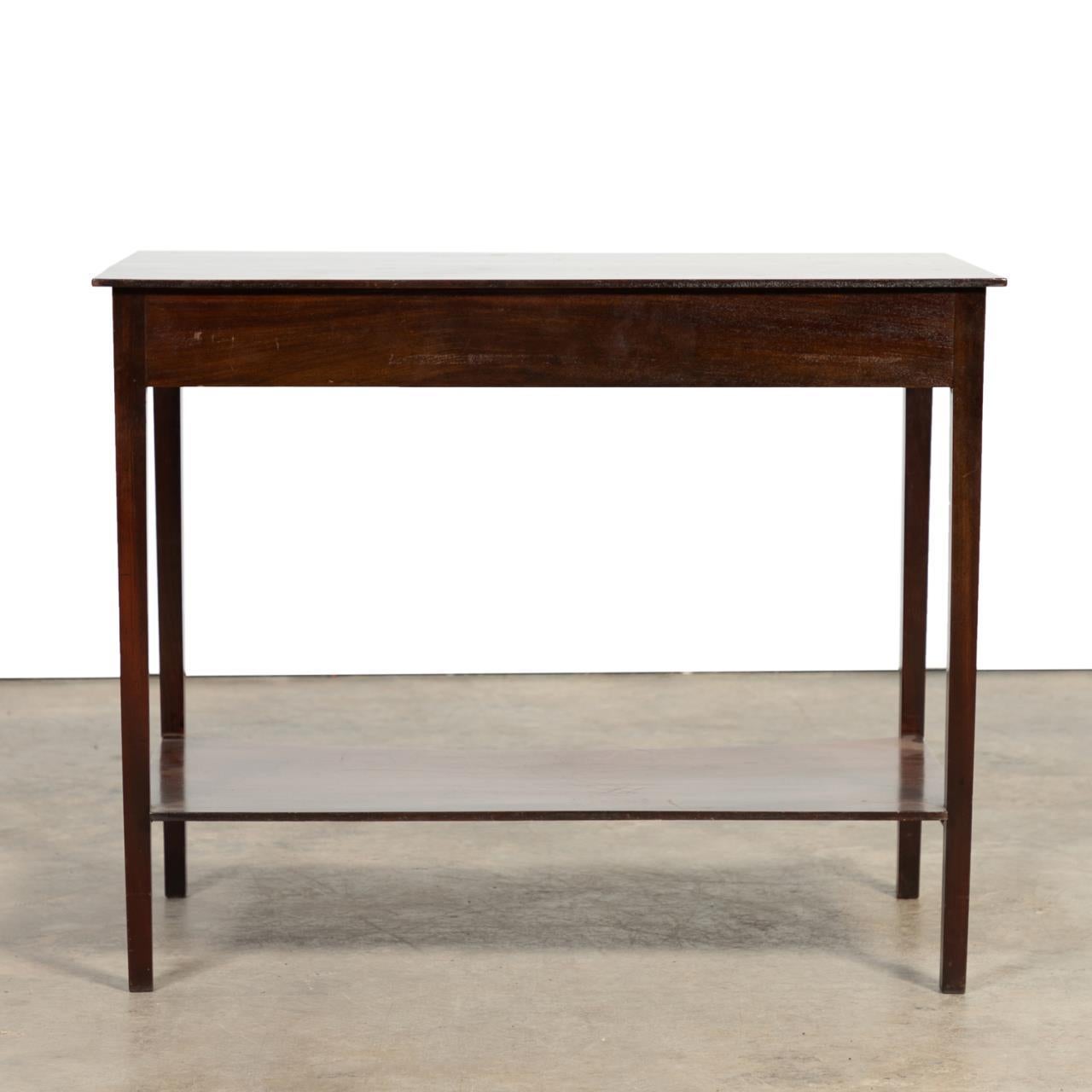 English Hepplewhite Mahogany Console Table For Sale