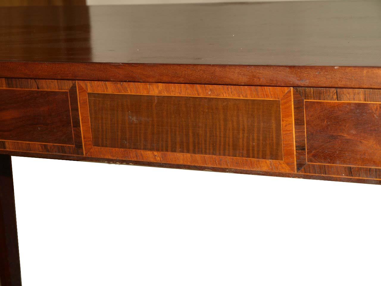 Hepplewhite Mahogany Console Table 1