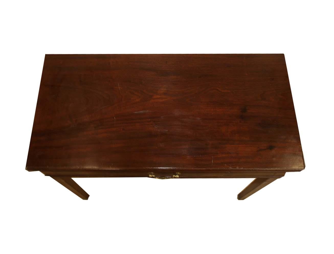 19th Century Hepplewhite Mahogany Game Table For Sale