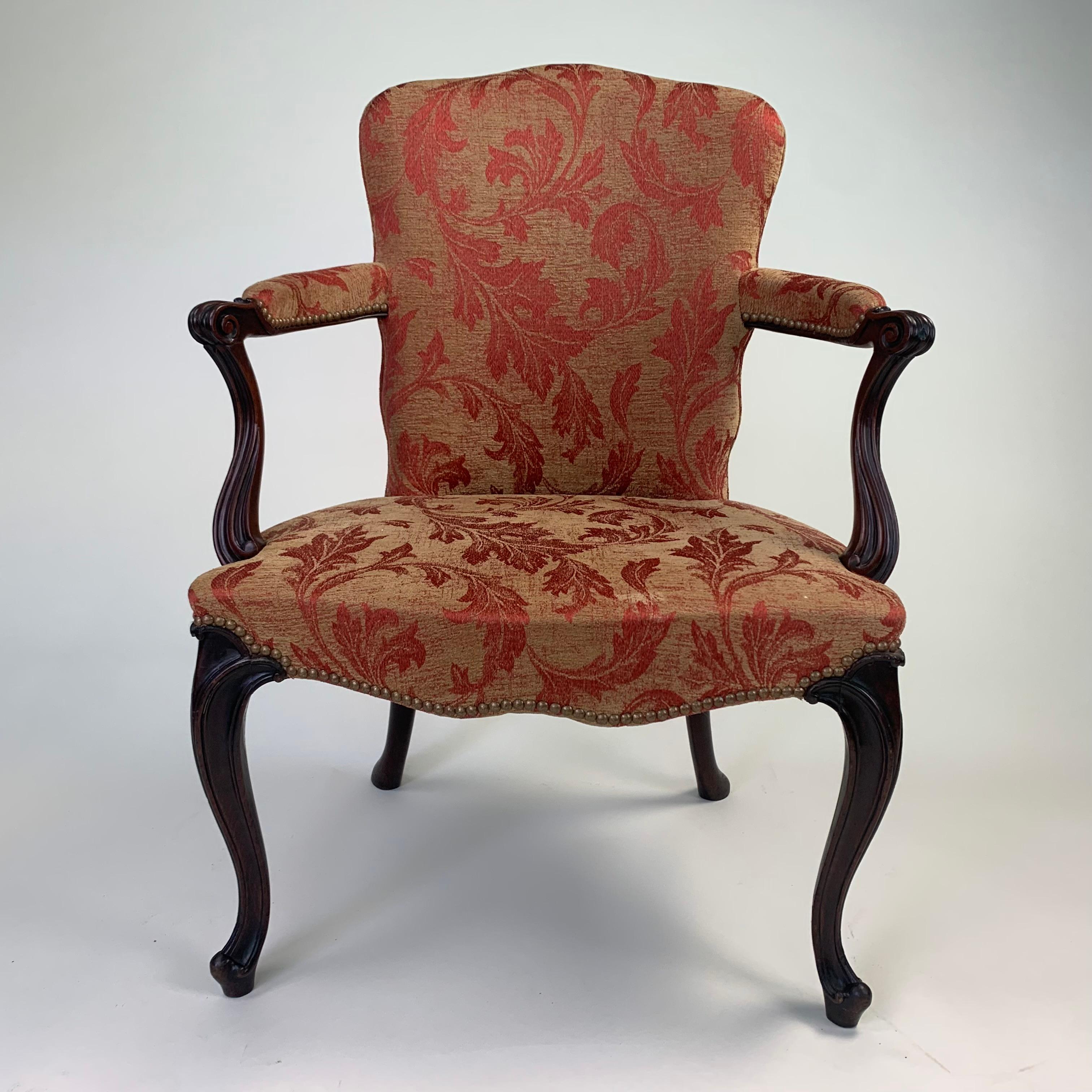 Hepplewhite Mahogany Salon Chair In Good Condition In Folkestone, GB