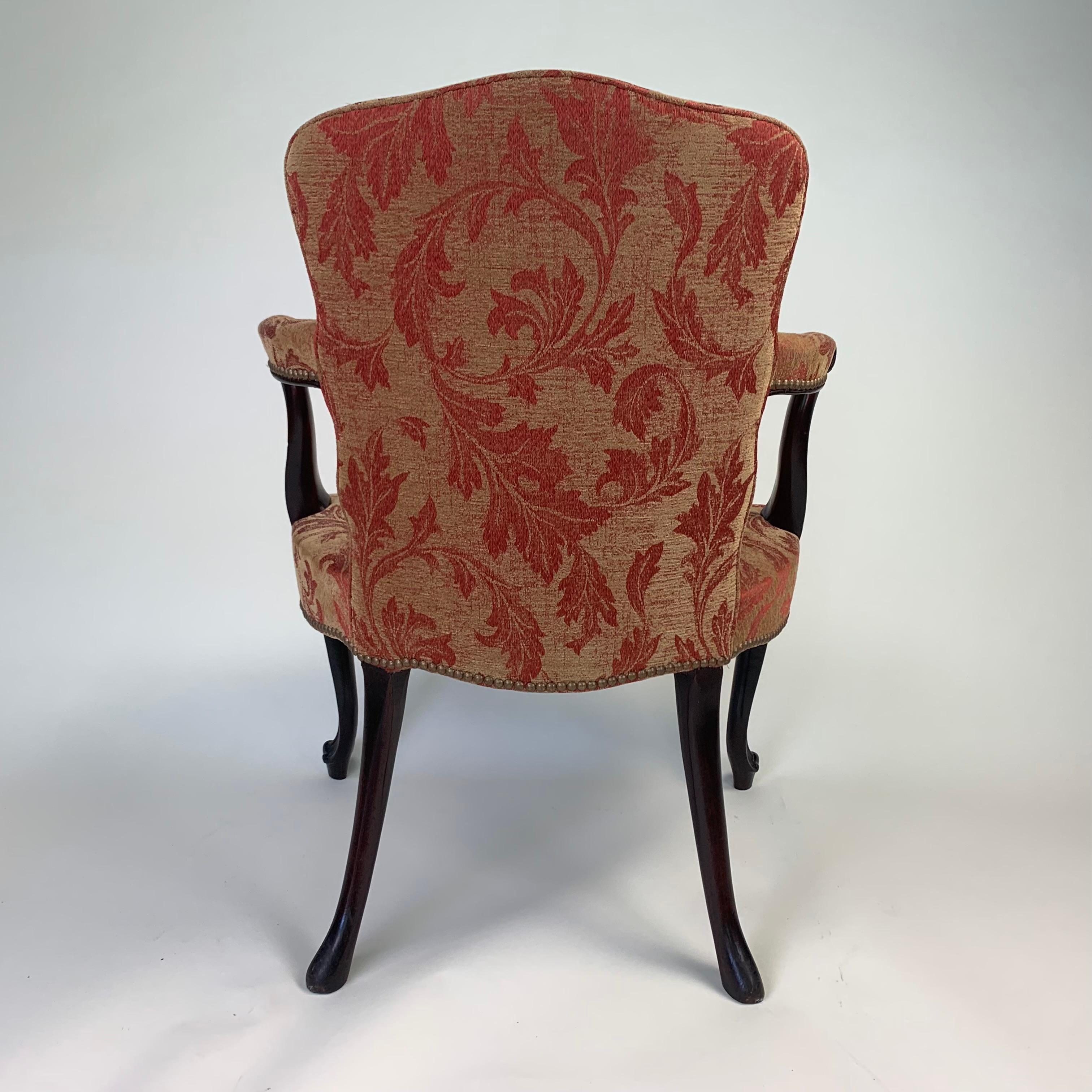18th Century Hepplewhite Mahogany Salon Chair