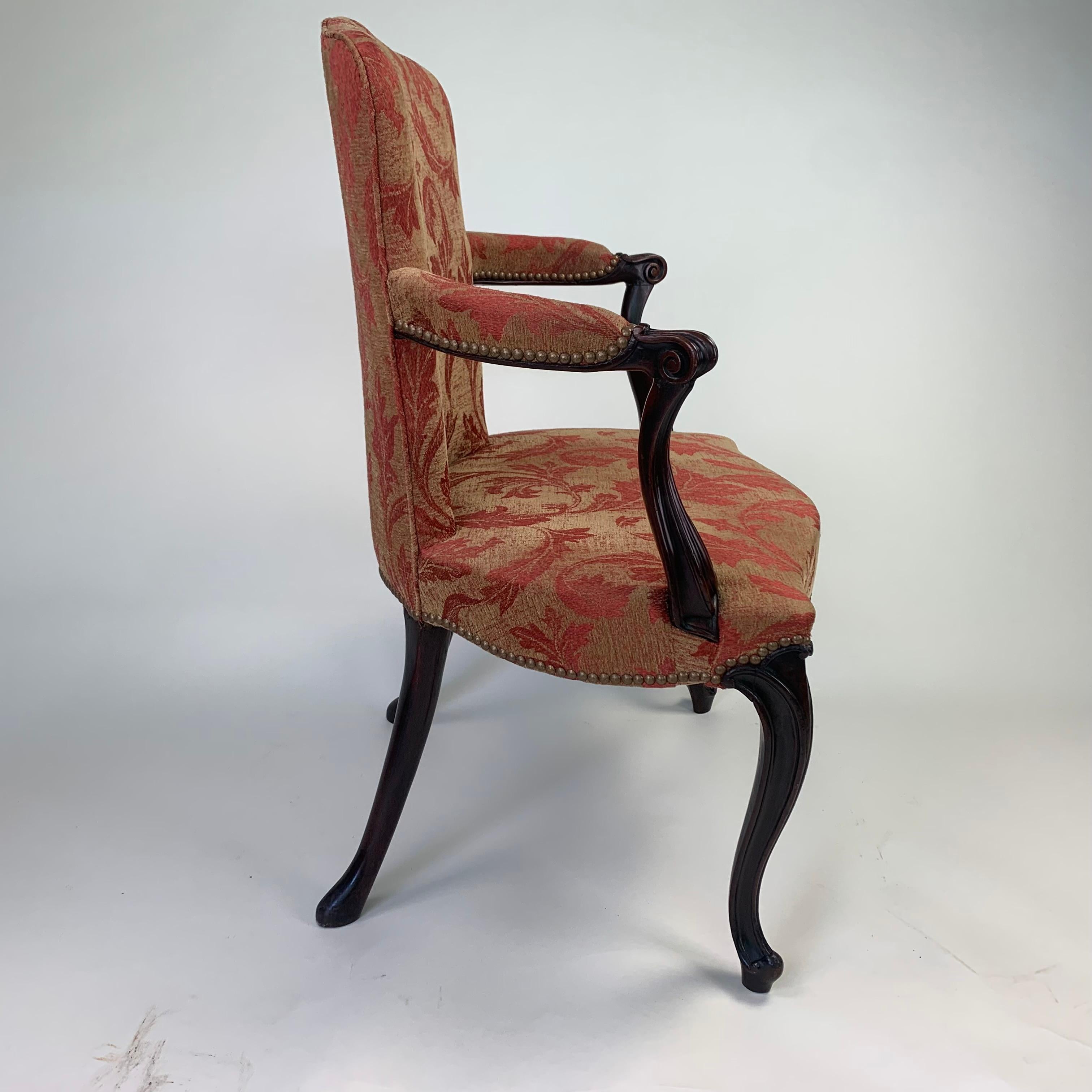 Hepplewhite Mahogany Salon Chair 3