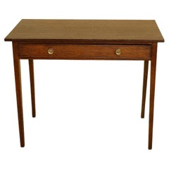 Hepplewhite One Drawer Oak Writing Table