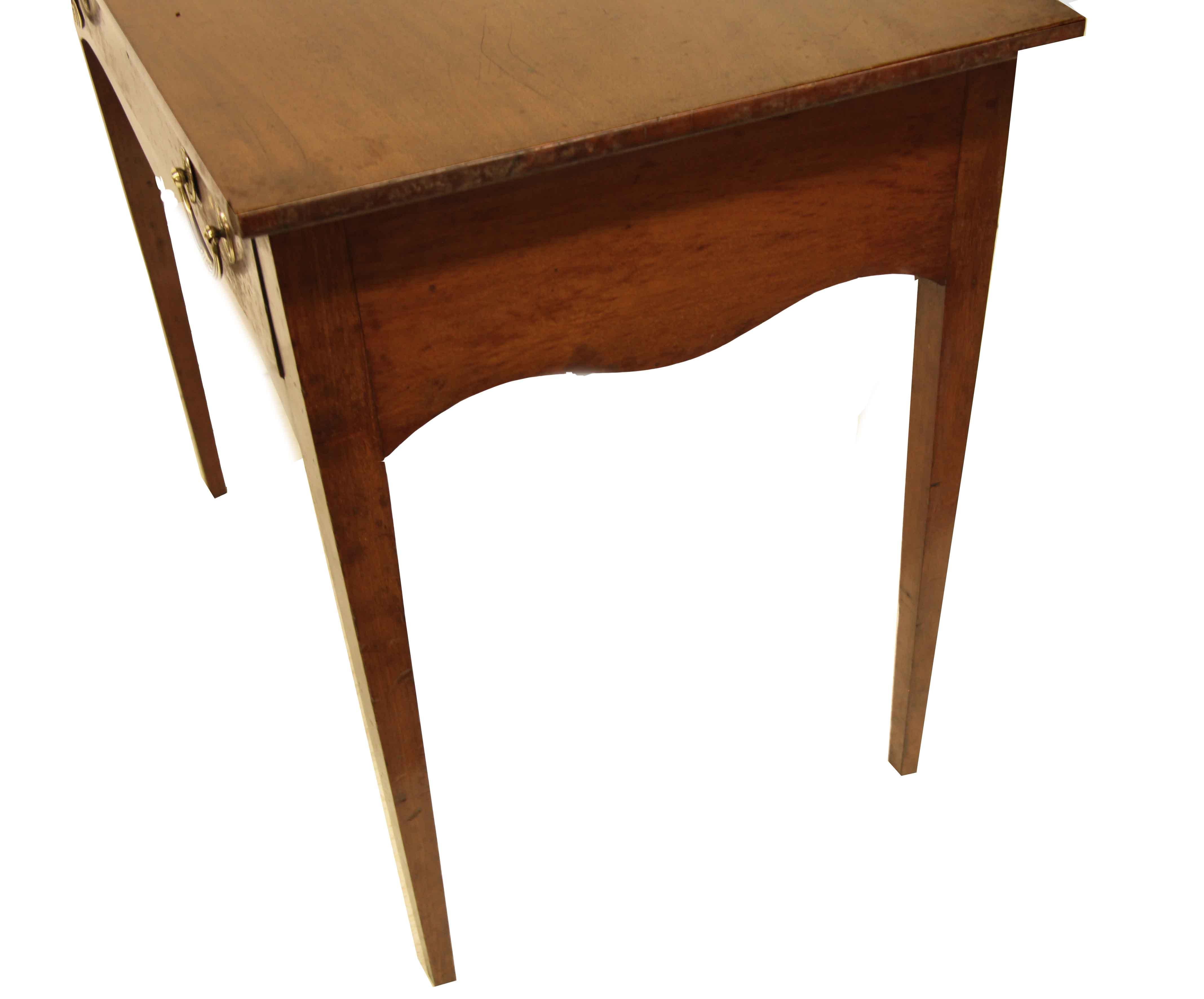 English Hepplewhite One Drawer Side Table For Sale