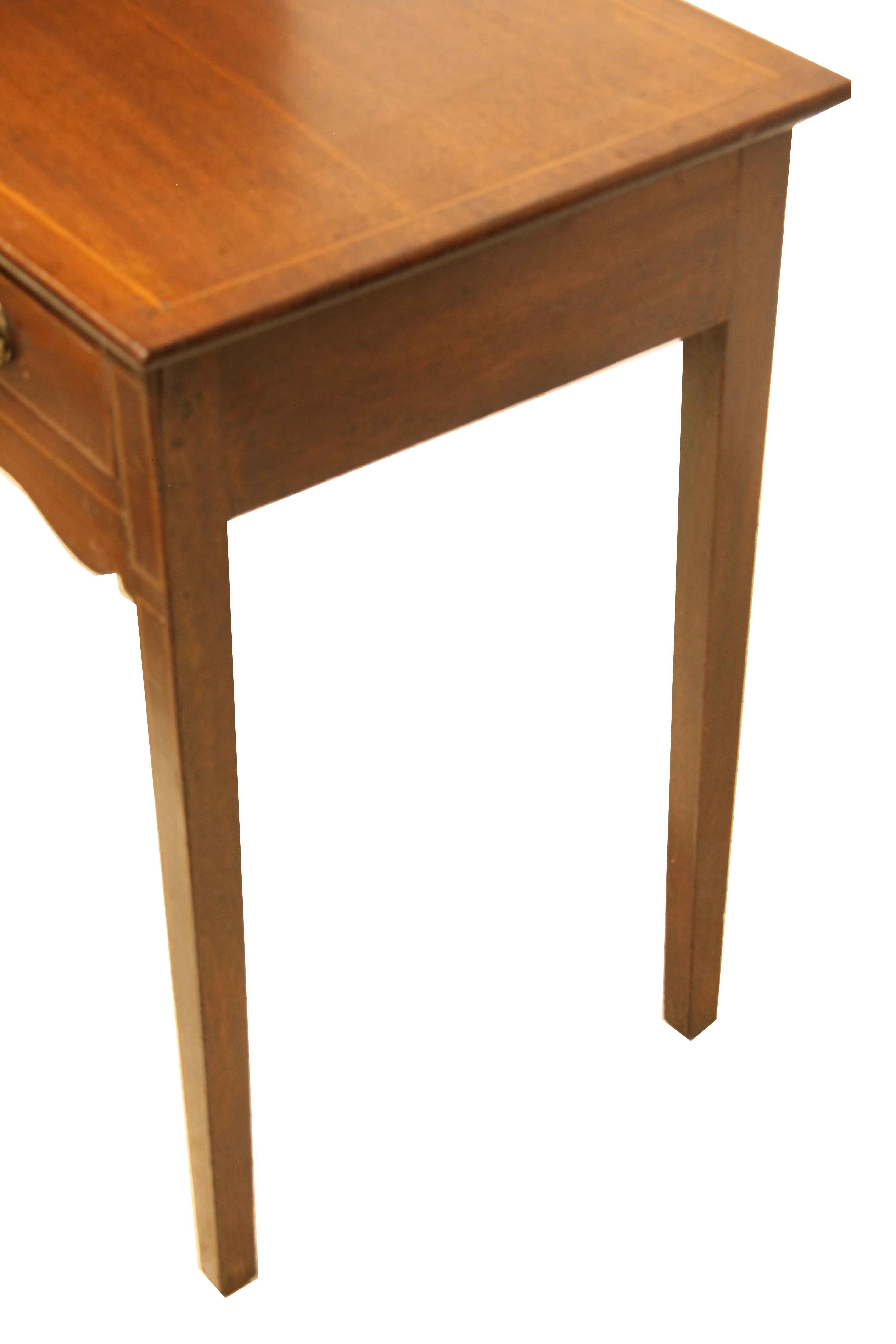 English Hepplewhite One Drawer Table For Sale