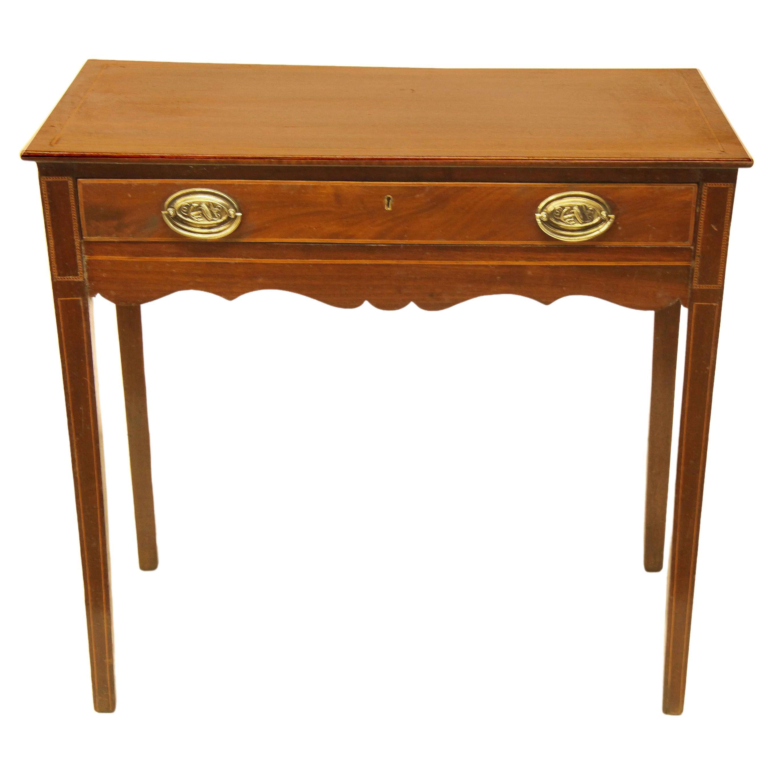 Hepplewhite One Drawer Table For Sale